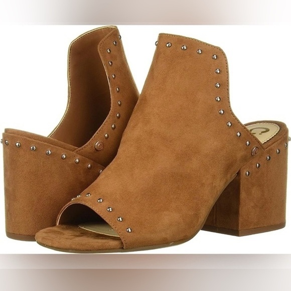 Sam Edelman Circus Brown Mules Studded Details Block Heel , size 9 - Picture 1 of 7